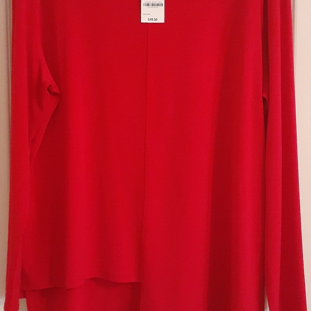INC International Concepts Red Tunic XXL (NWT)